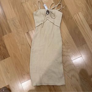 Knit Crochet Mid Dress